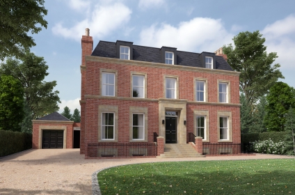 Elegant New Red Brick House