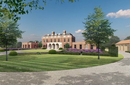 Grand Red Brick Country Manor